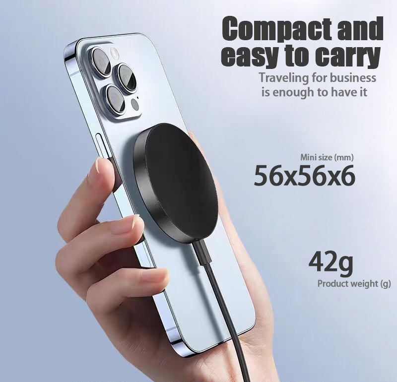 iPhone 17 Pro Max Wireless Charger 15W Magnetic, Compatible with iPhone 12, 13, 14, 15, 16, And 17 Pro, Pro Max Series Models