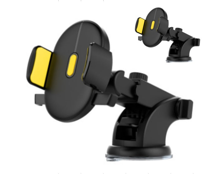 Car Phone Holder Long Rod Telescopic, Car Dashboard Suction Cup Type